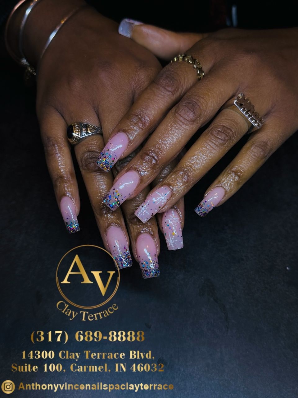 Christmas Nails at Anthony Vince Nail Spa